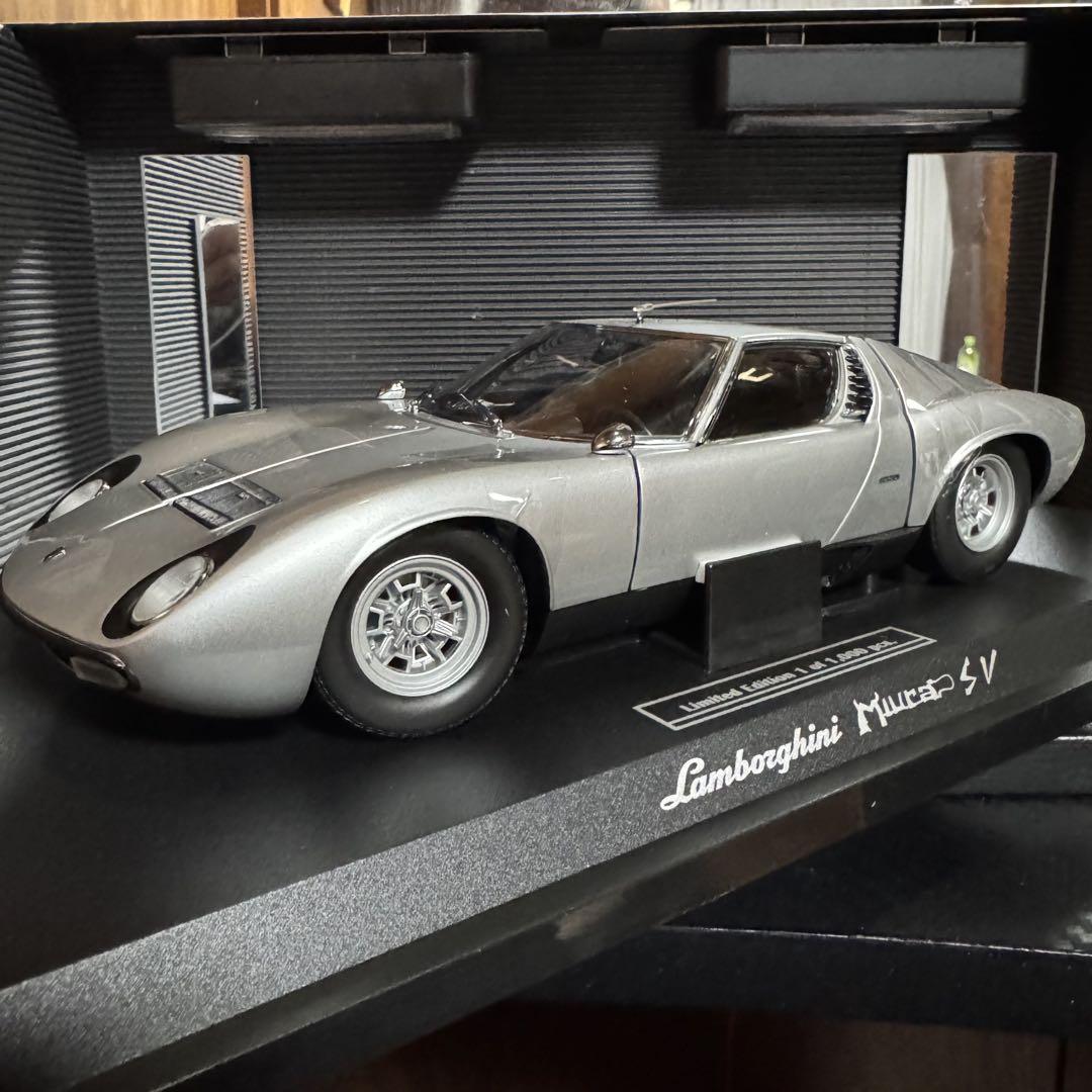 絶版未展示品 京商 1/18 ランボルギーニ ミウラ P400 SV シルバー