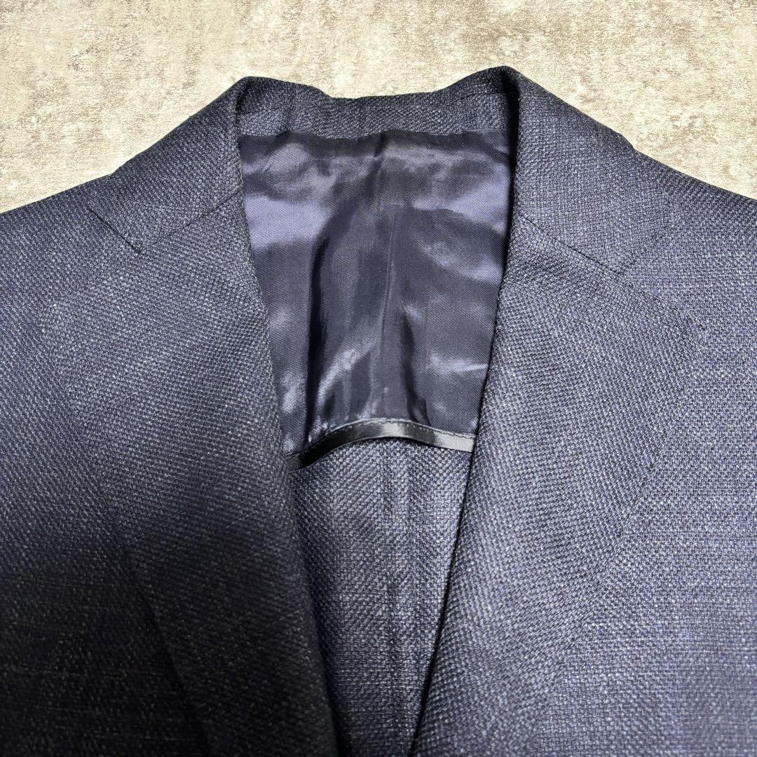 BARBA バルバ　テーラードジャケット　ウール　絹　麻