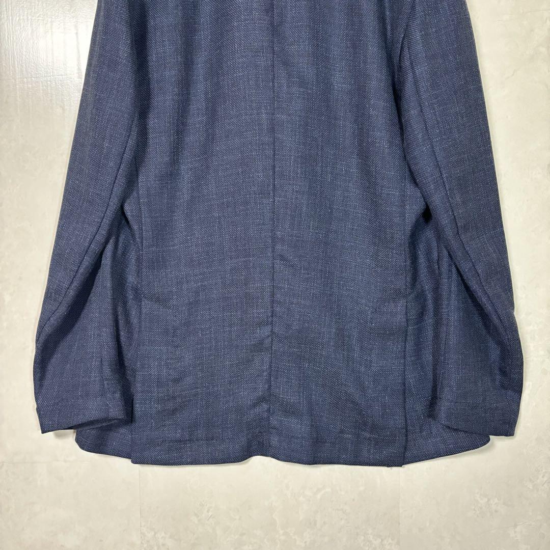 BARBA バルバ　テーラードジャケット　ウール　絹　麻