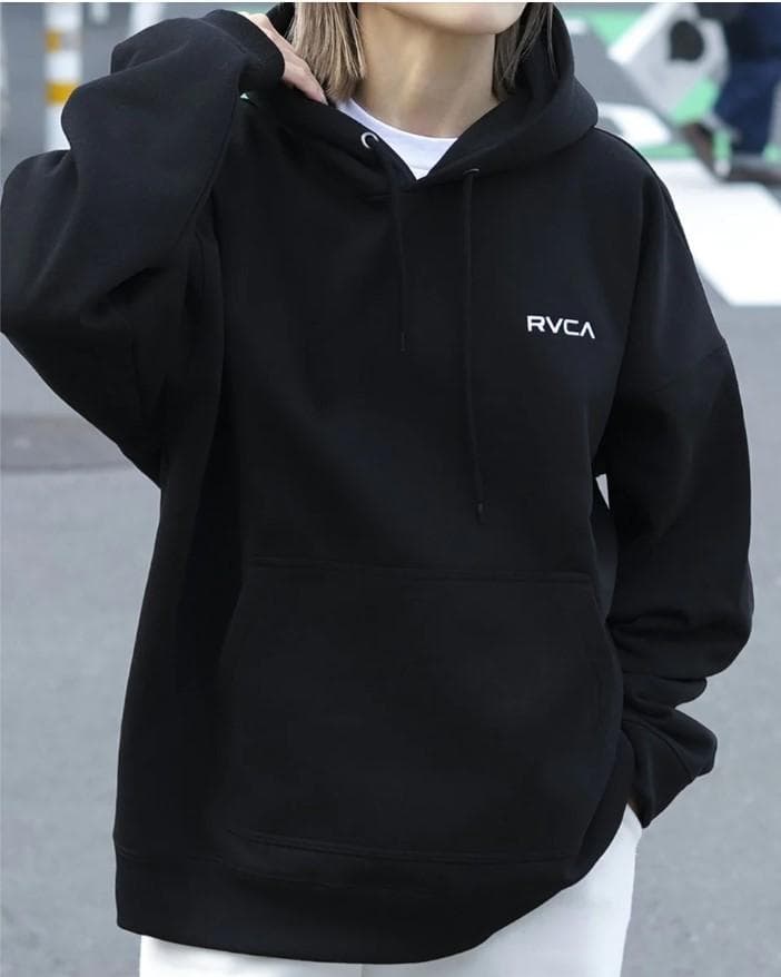 新品　RVCAルーカ　BALANCE BOX HD スウェットパーカー　黒　L