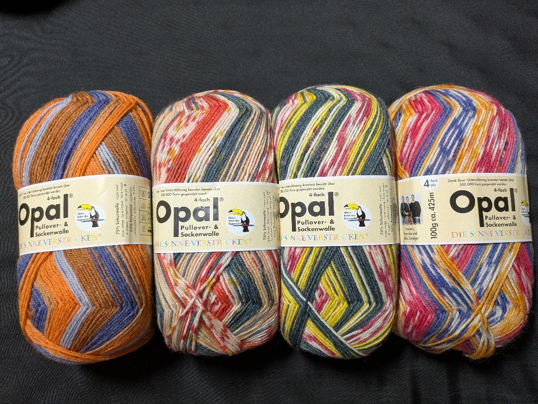 オパール opal 毛糸 ソックヤーン　ハンドメイド