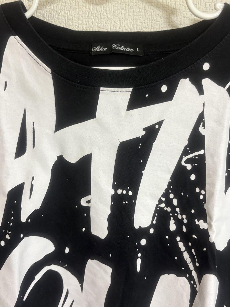 LGB黒いグラフィックプリントシャツ サイズ0 グラフィックプリント Tシャツ Lサイズ 黒/白 - メルカリ