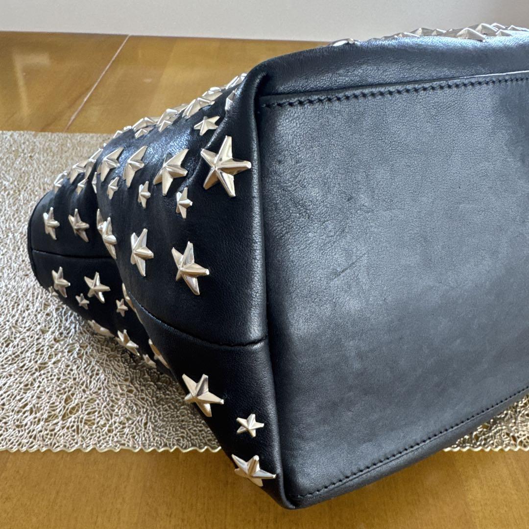 Jimmy Choo SASHA/サシャ シルバーメタルスタースタッズ 黒S