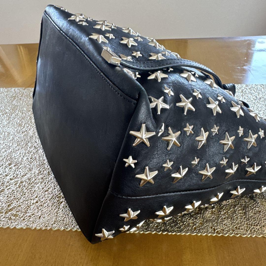 Jimmy Choo SASHA/サシャ シルバーメタルスタースタッズ 黒S