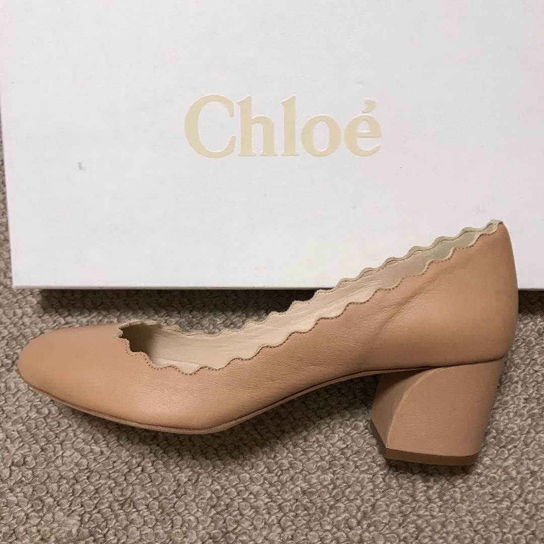新品未使用 クロエ スカラップパンプス ベージュ 35.5サイズ Chloé 新品未使用 クロエ スカラップパンプス ベージュ 35.5サイズ Chloé