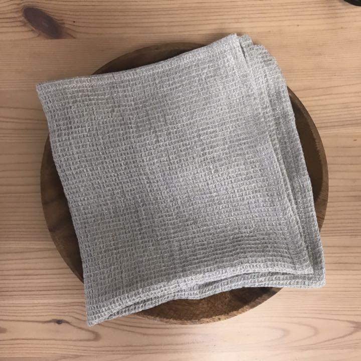 リネンワッフルキッチンクロス❸ハンドメイド 買取店舗 リネンワッフル*キッチンクロス*ハンドメイド 収納/キッチン雑貨