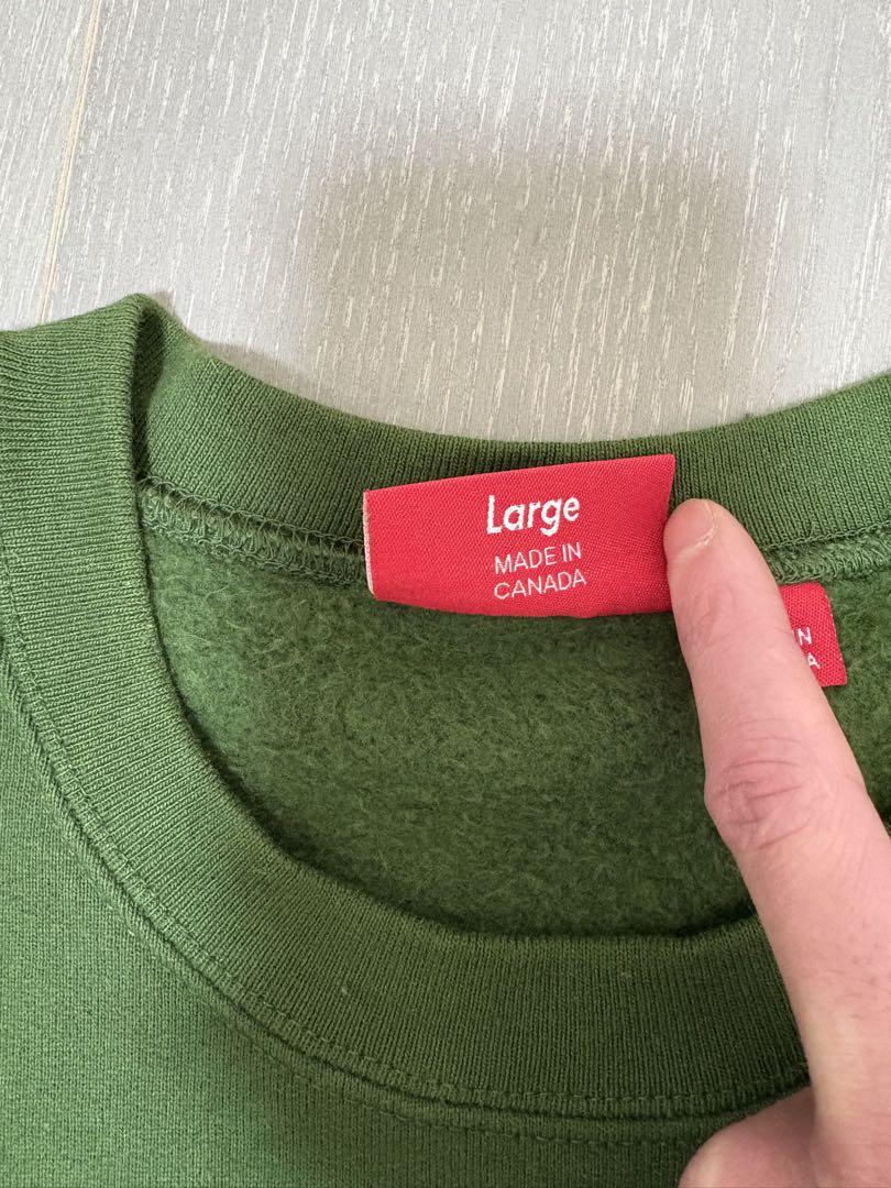 Supreme Small Box Crewneck グリーン　20FW