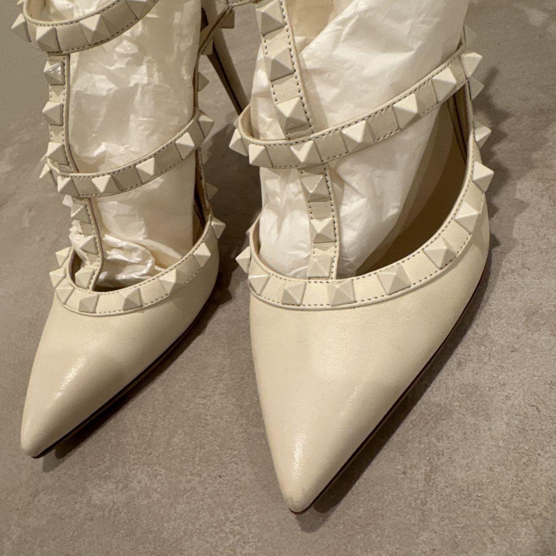 美品 Valentino ヴァレンティノ パンプス シューズ 24 37 2/1