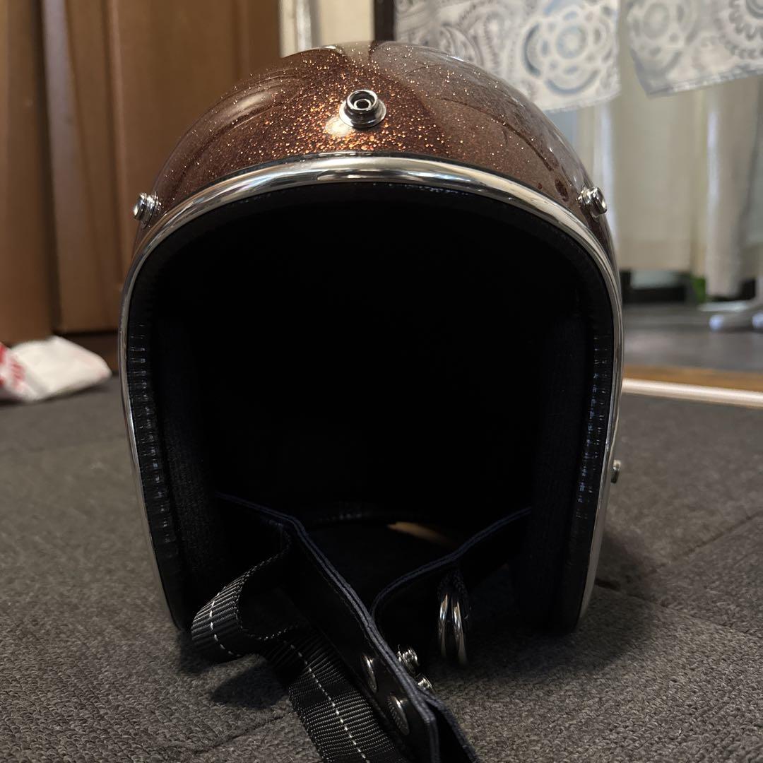 NOBUDZ グリッターヘルメット茶色