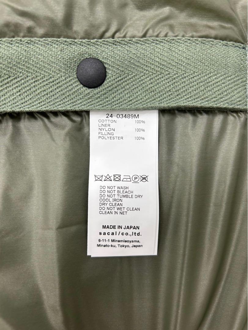 新品！！　sacai サカイ　コーデュロイ　パーカー　カーキ色　Sサイズ
