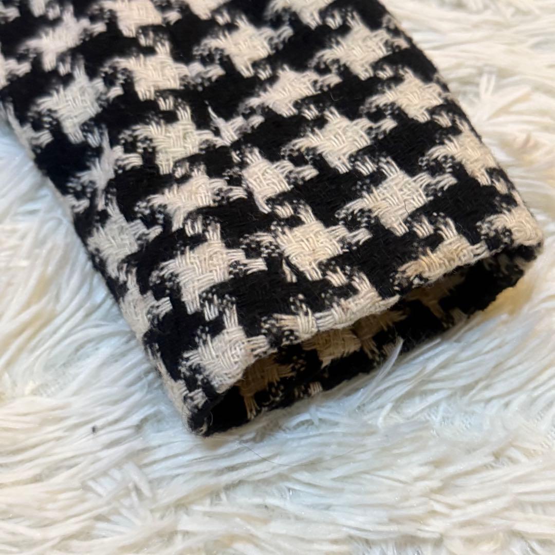 新品タグ付 タルボット 千鳥格子ノーカラージャケット 36