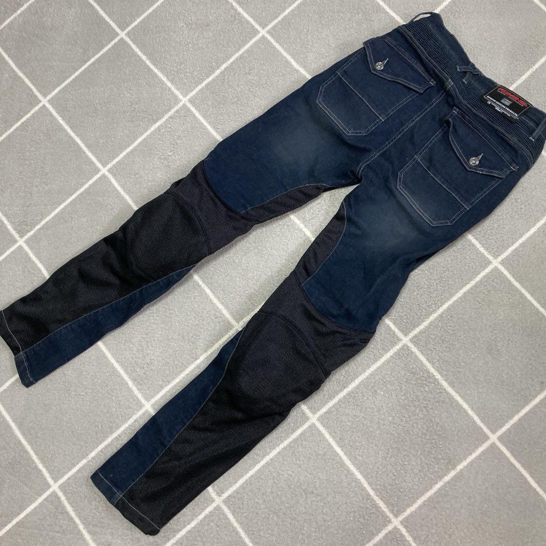KOMINE 07-7393バイカー用パンツ　Sサイズ　新品未使用　インディゴ