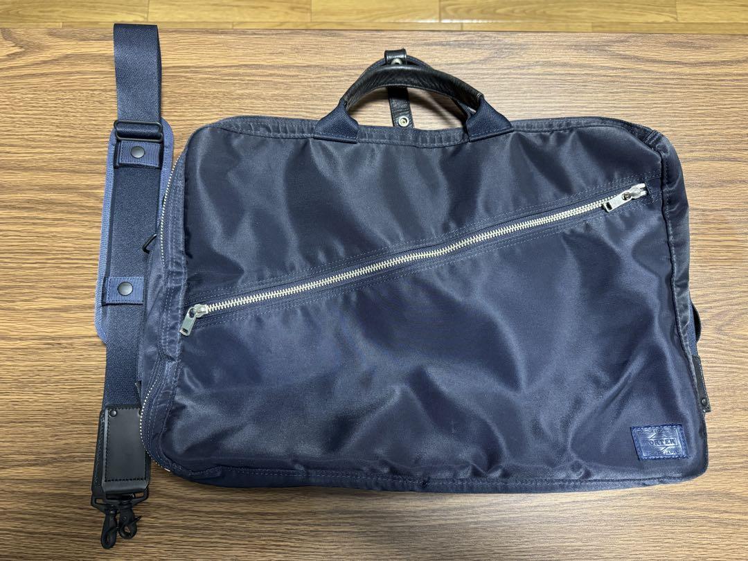 ⭐️極美品⭐️　PORTER LIFT 3way ビジネスバッグ　ナイロン　紺 porter リフト ビジネスバッグ 3way A4可能 ナイロン ネイビー