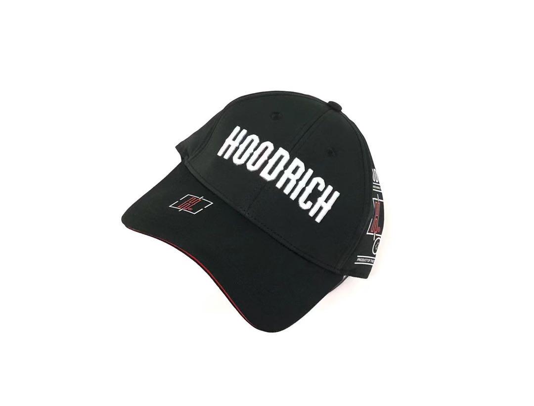 HOODRICH 隠しポケット付き　キャップ　帽子　黒　ロゴ