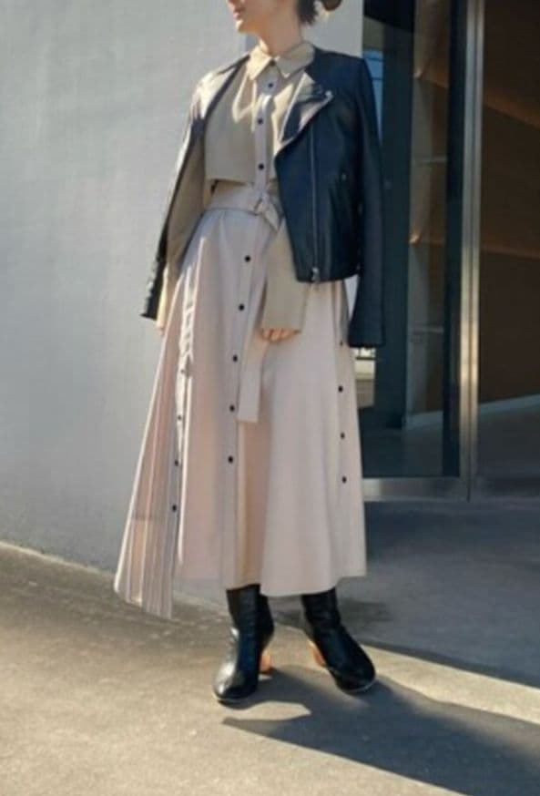 【新品未使用】UNITED TOKYO レイヤードコンビシャツワンピース