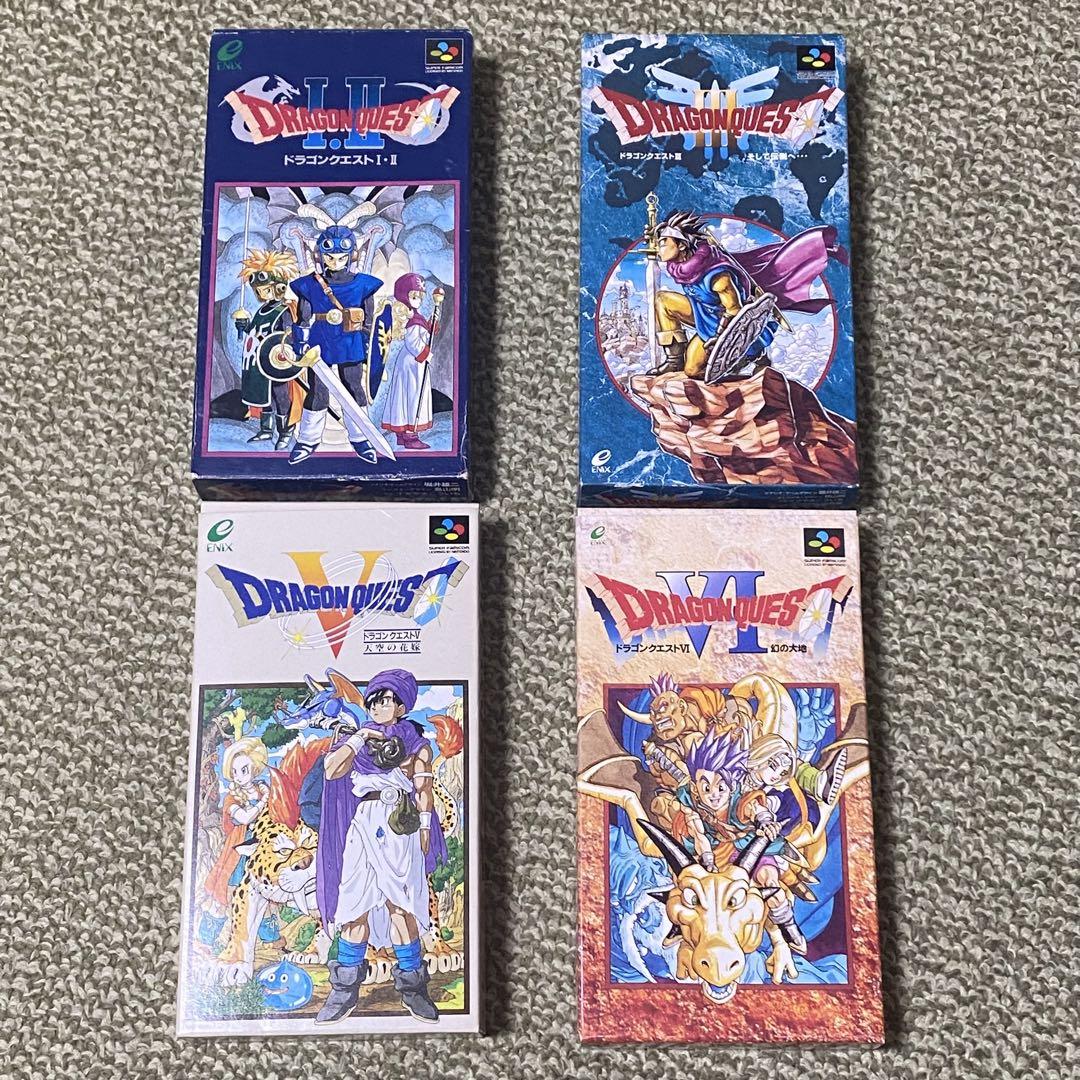 SFC ドラゴンクエストⅠ.Ⅱ Ⅲ Ⅴ Ⅵ 4セット