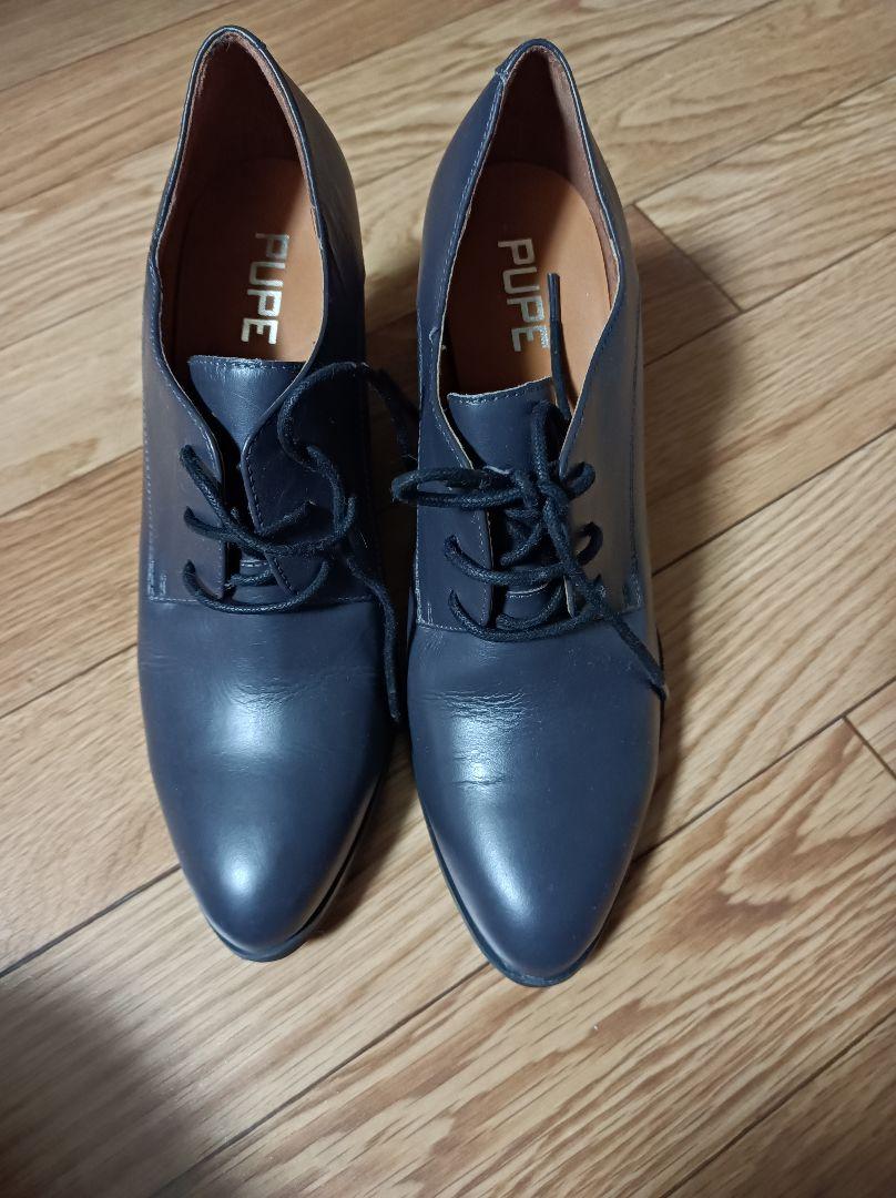 PUPE グレー レースアップシューズ 38 5,000円