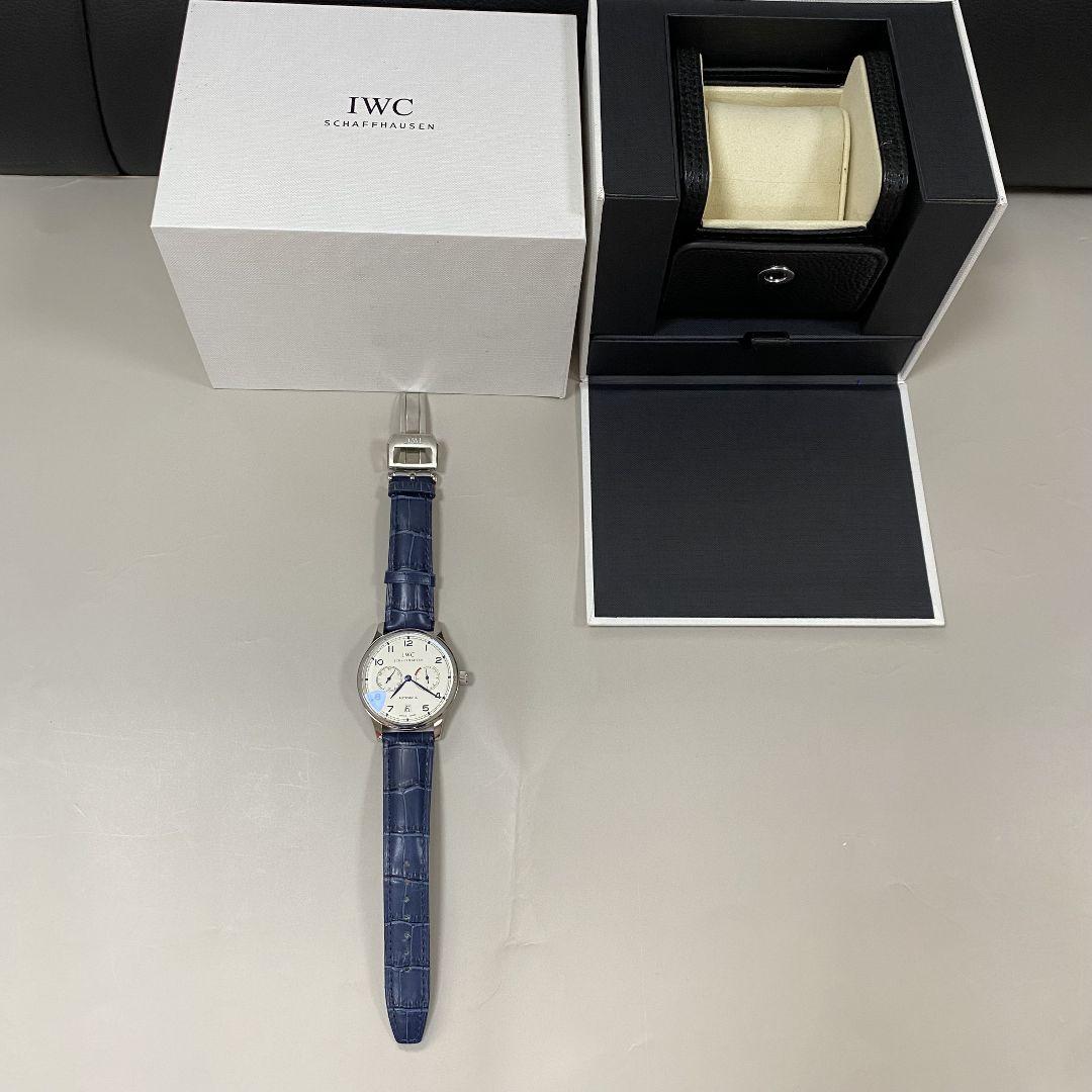 自動巻き 腕時計 ホワイト文字盤 IWC 自動巻き時計 ホワイト文字盤 - メルカリ