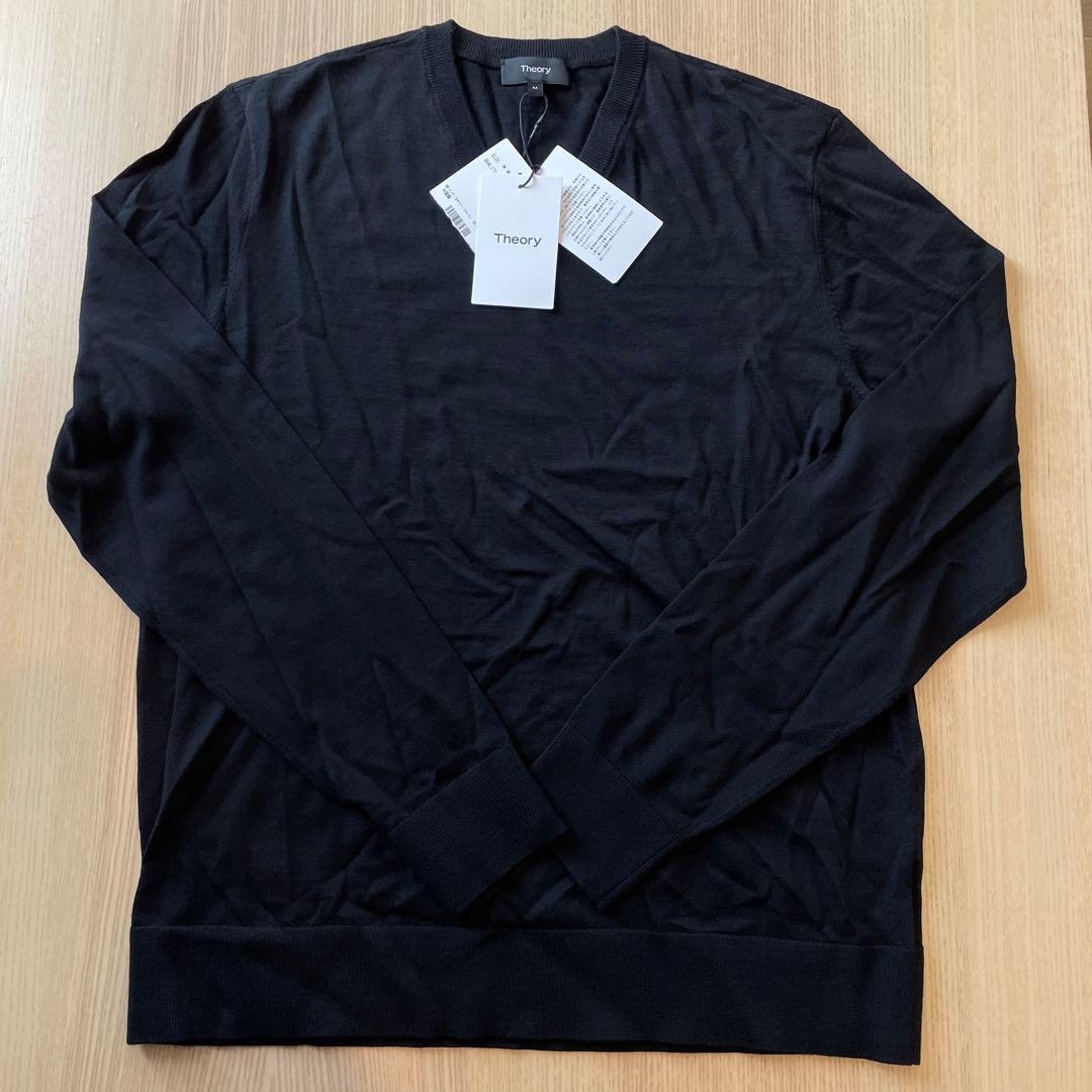 Theory ブラック Vネックセーター Mサイズ　新品・未使用