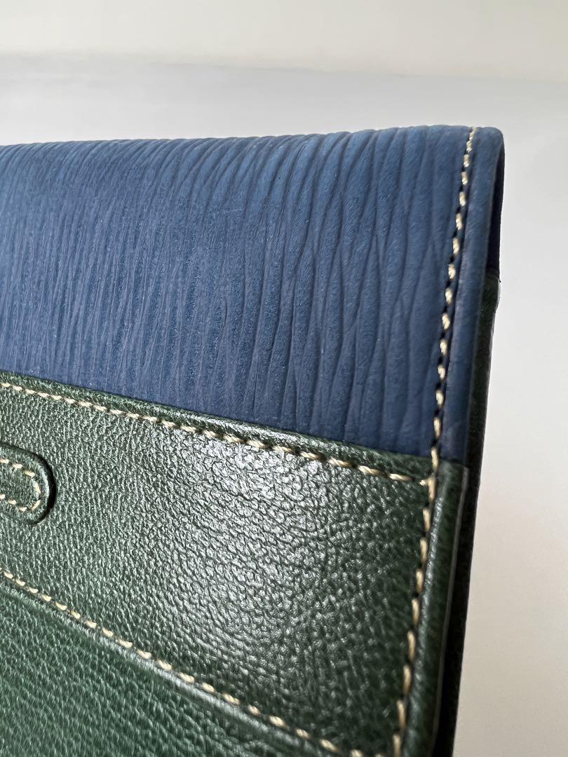 LOEWE ロエベ カードケース お財布 レザー グリーン ブルー レディース 画像10