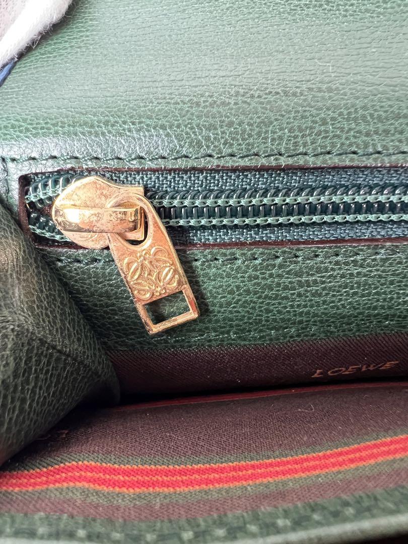 LOEWE ロエベ カードケース お財布 レザー グリーン ブルー レディース 画像13