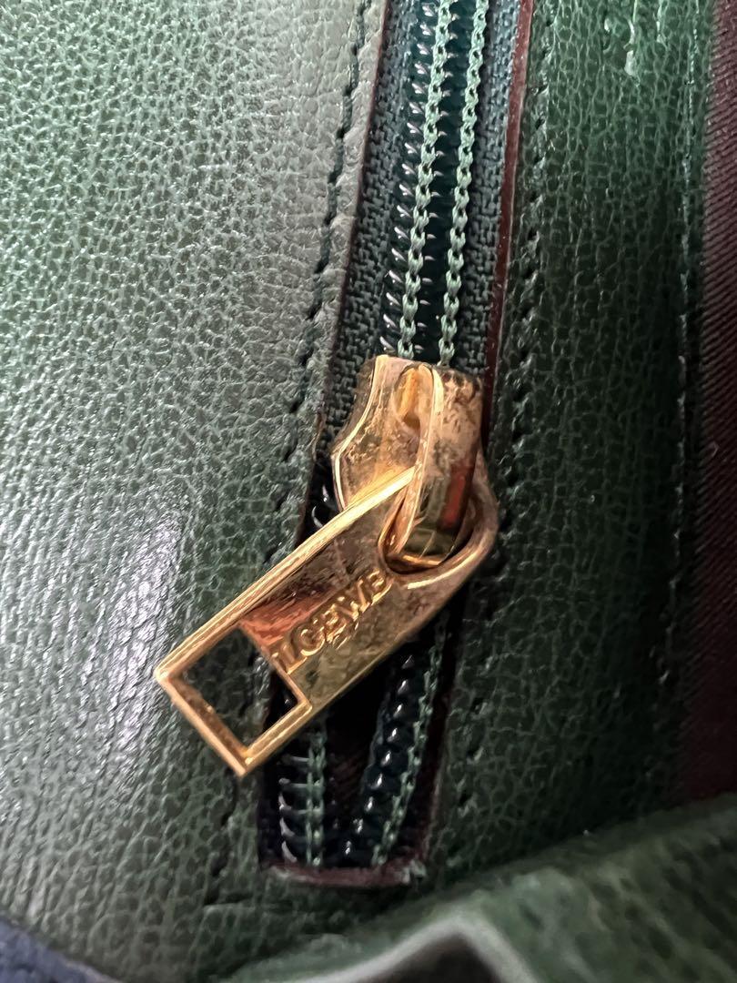 LOEWE ロエベ カードケース お財布 レザー グリーン ブルー レディース 画像14