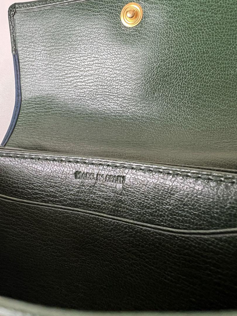 LOEWE ロエベ カードケース お財布 レザー グリーン ブルー レディース 画像19