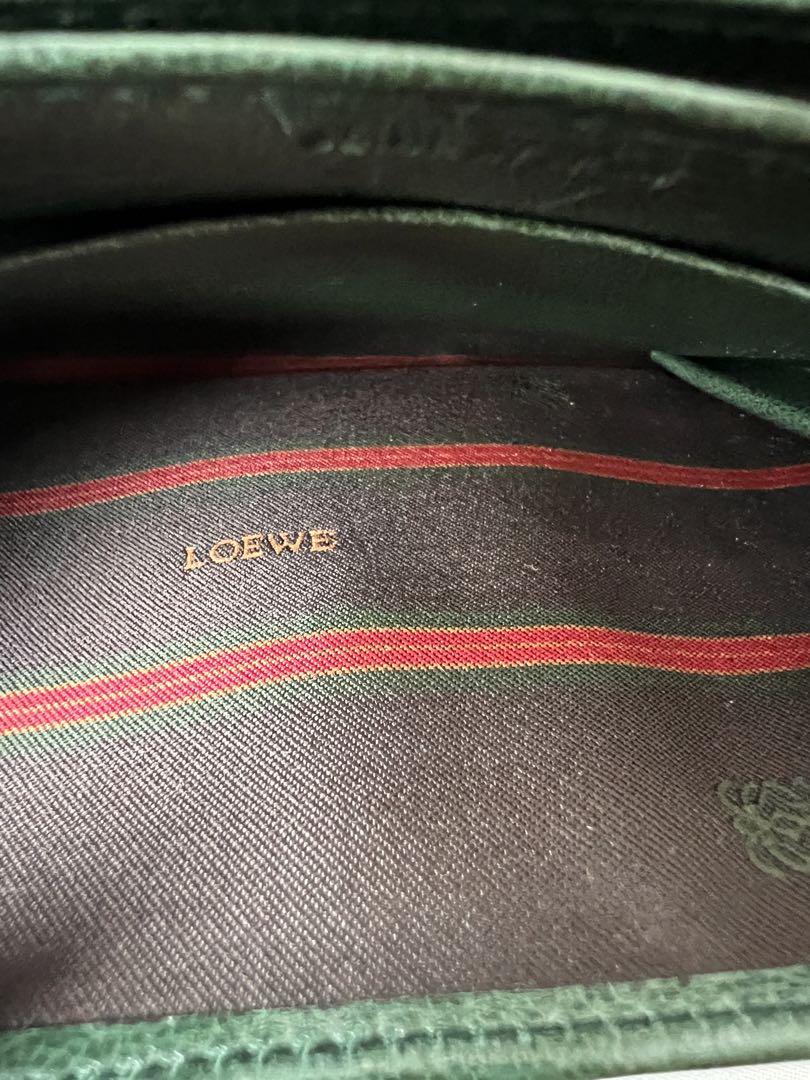LOEWE ロエベ カードケース お財布 レザー グリーン ブルー レディース 画像20