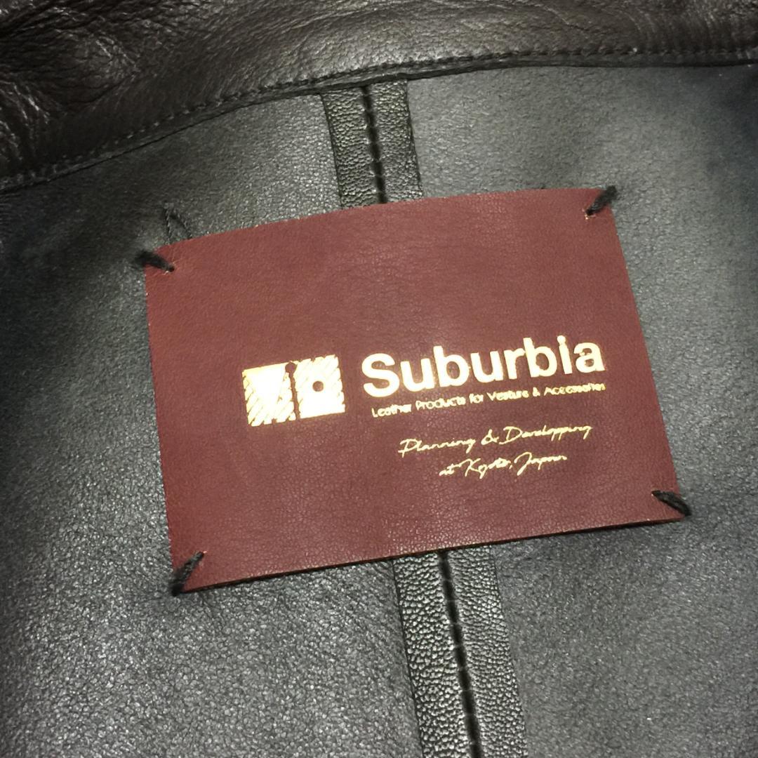 極美品 Via Suburbia 羊革 レザー ダブル ライダースジャケット M