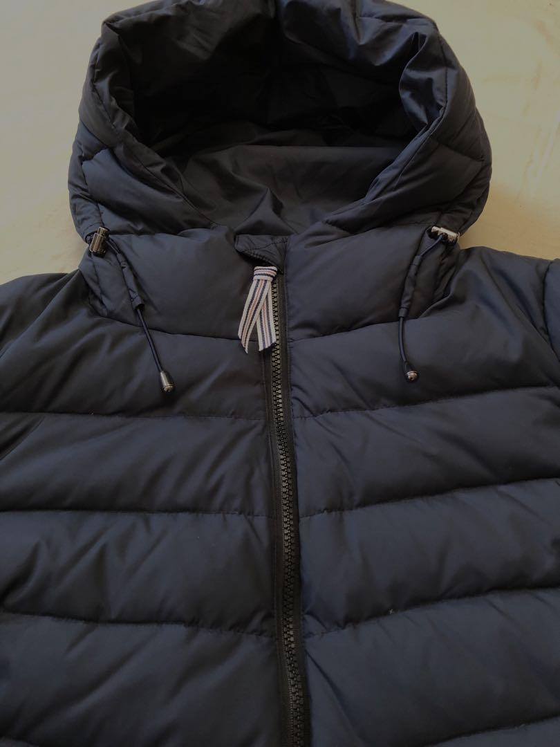 美品 ＊3L【FILA GOLF】フィラゴルフ ダウン ネイビー 手首ファー