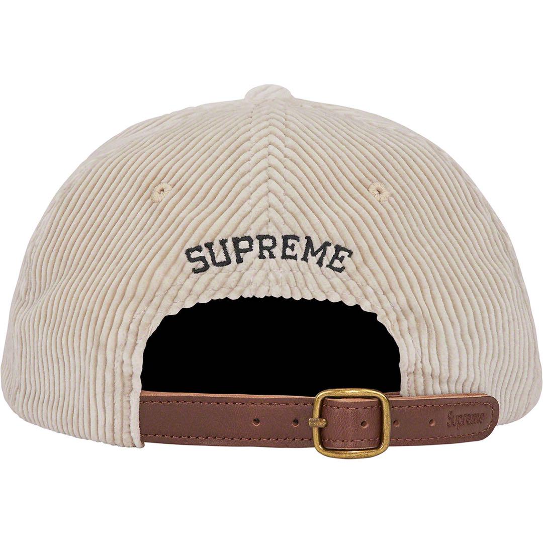 帽子 Supreme Script Corduroy 6-Panel White