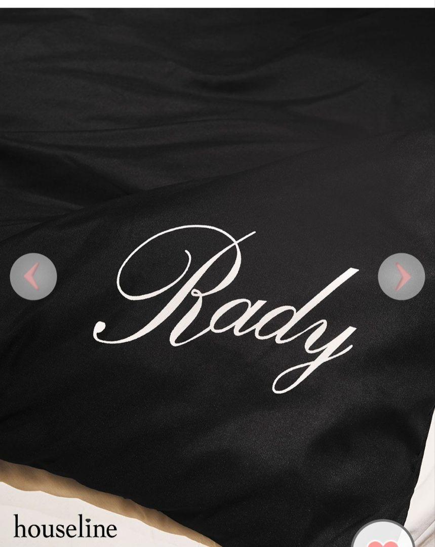 rady フラワーベッドカバー　セミダブル　♥︎ブラック♥︎