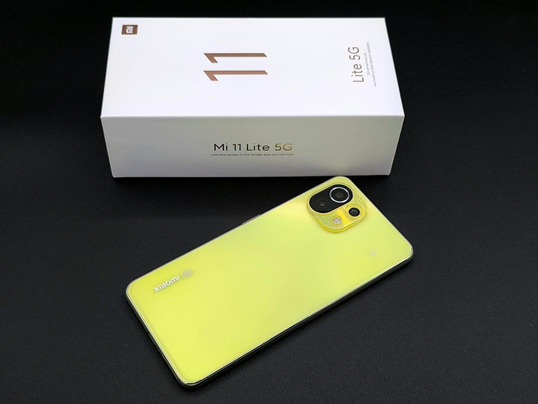 Xiaomi Mi 11lite 5G（シトラスイエロー)simフリー ヒット中のXiaomi Mi 11 Lite 5G、シトラスイエローが7月9日発売
