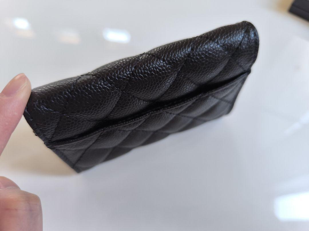 CHANEL【訳あり】ブラック レザー コインケース 【1点限り】