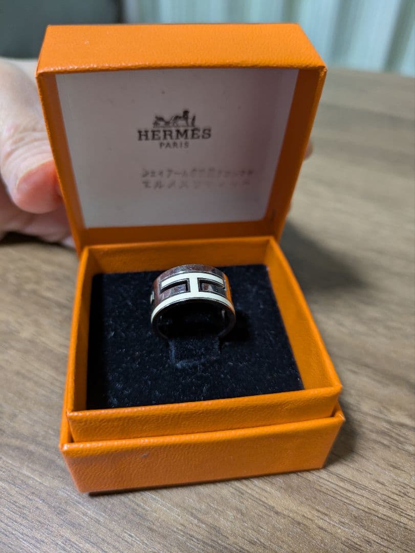げ HERMES シルバーリングムーブアッシュ ホワイト