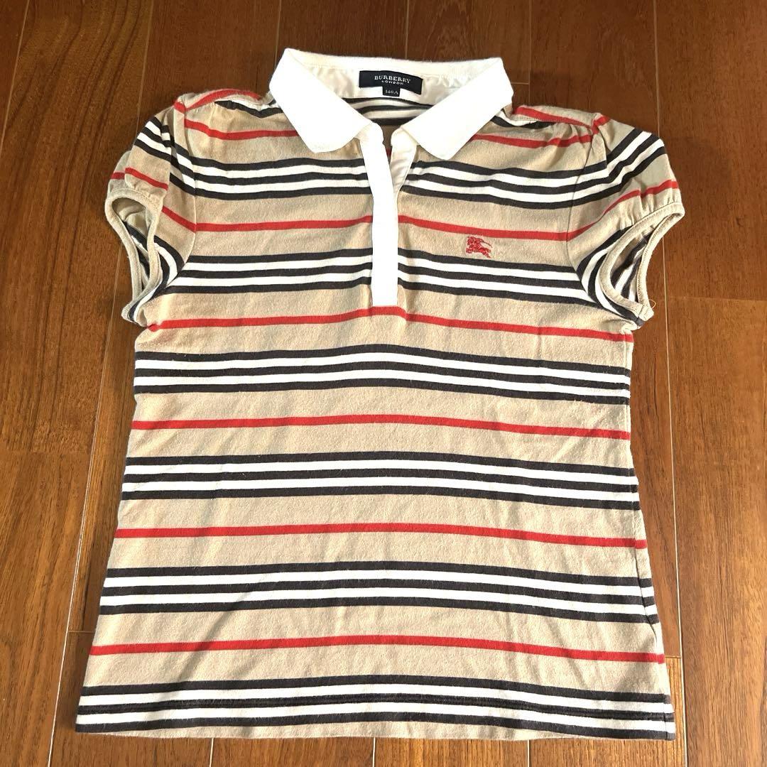 BURBERRY 半袖ポロシャツ 140A ベージュ - メルカリ