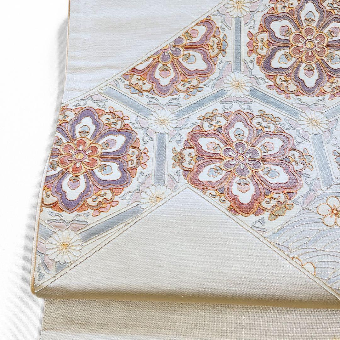銀駒刺繍　金駒刺繍　華紋　袋帯　着物　015w nrcg.lt