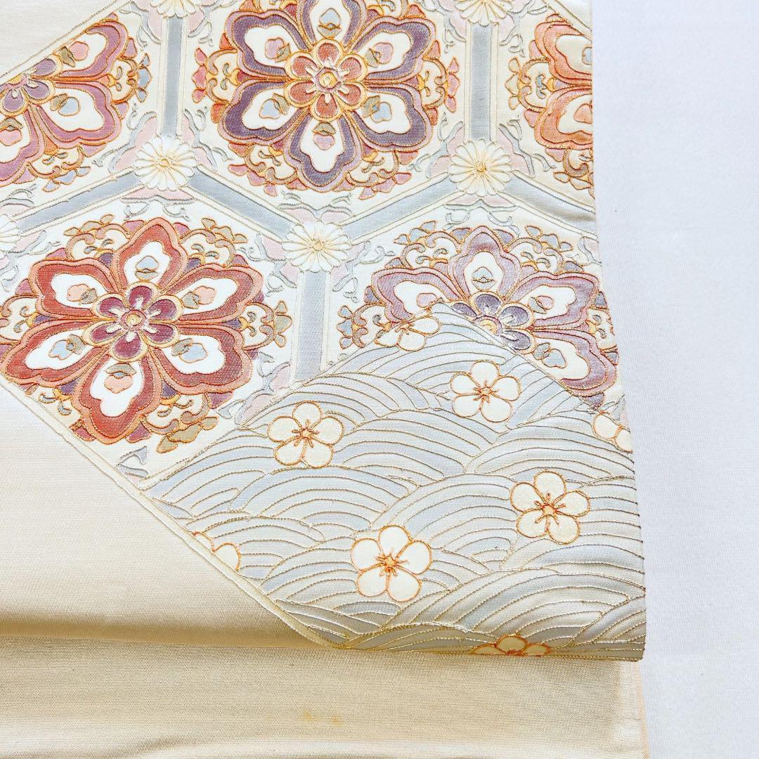 銀駒刺繍　金駒刺繍　華紋　袋帯　着物　015w nrcg.lt