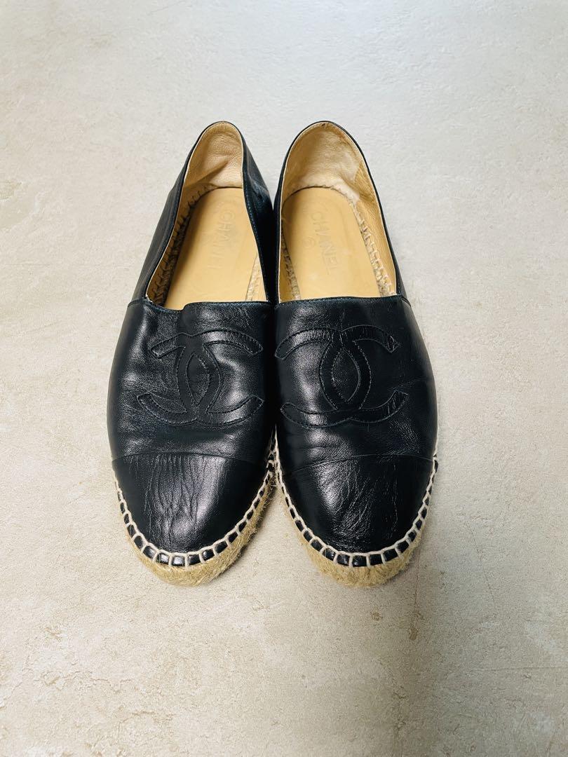 CHANEL ブラック エスパドリーユ 41/26cm - メルカリ