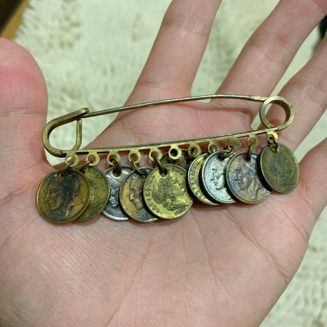 ヴィンテージアメリカセントブローチやや傷や汚れあり NEXPOTALLINN_EU