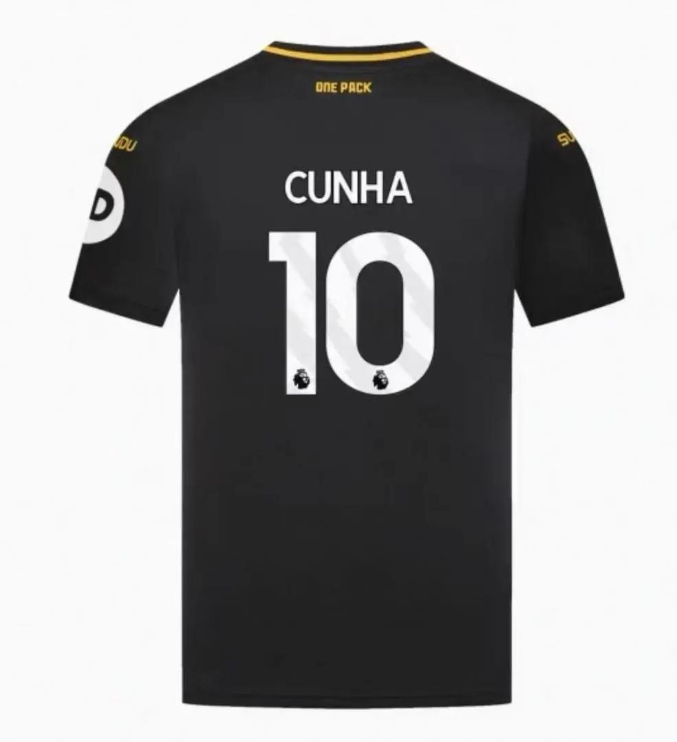 24-25ウルフユニフォームです CUNHA 10 ジャージ
