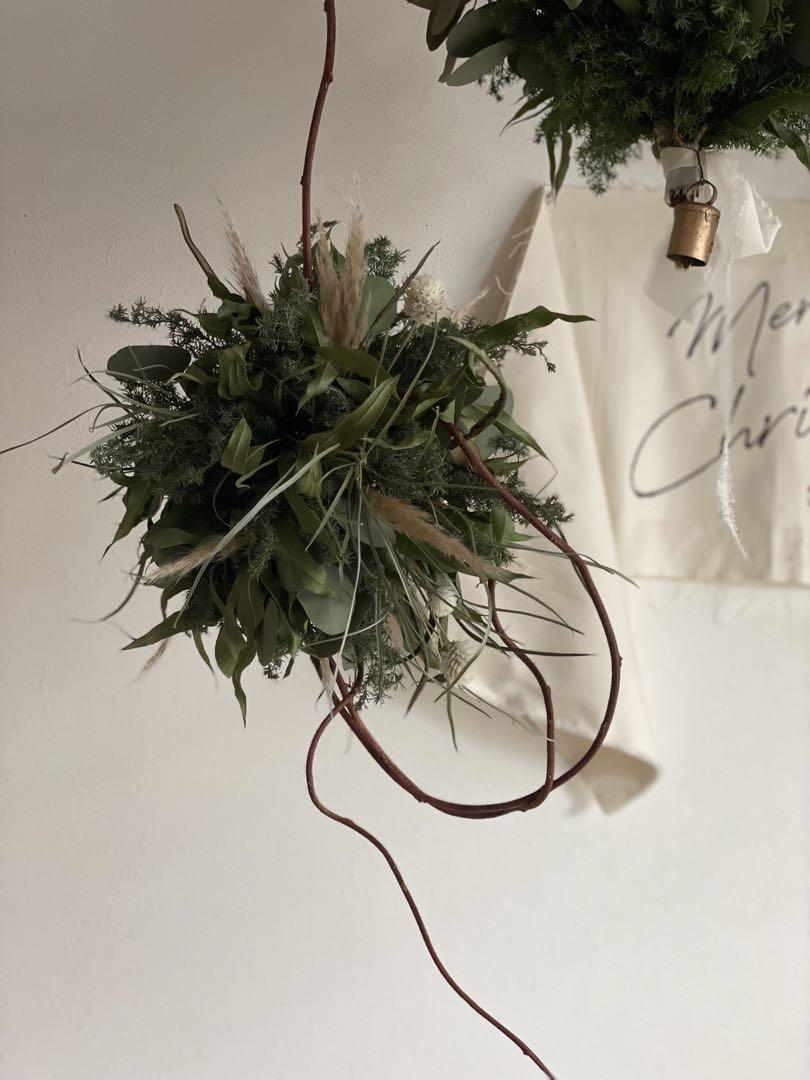 フラワーリース 秋麗7 華やかなクリスマスB クリスマスリース