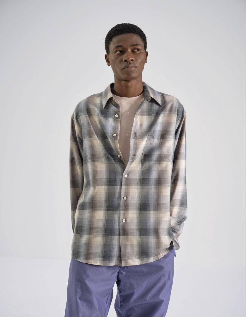 SUPER LIGHT WOOL CHECK SHIRT サイズ3 画像2