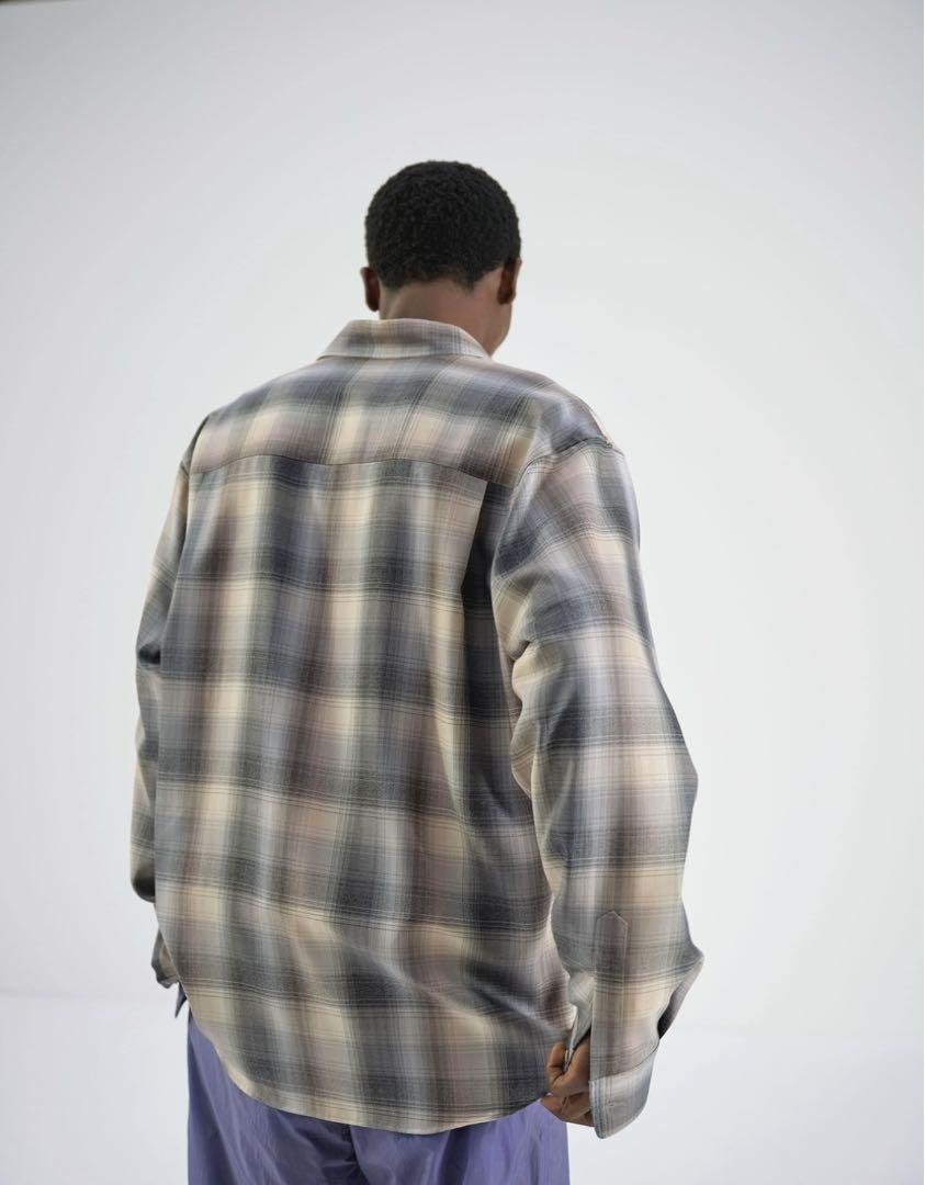 SUPER LIGHT WOOL CHECK SHIRT サイズ3 画像3