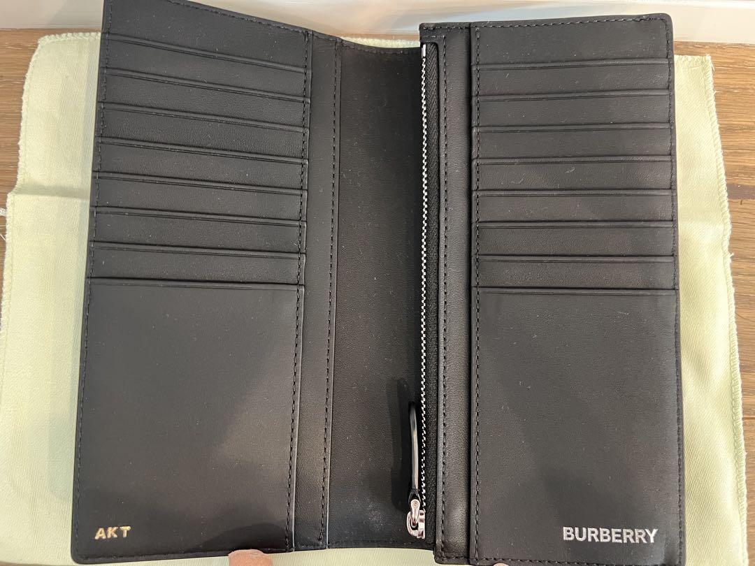 BURBERRY ブラック 長財布 レザー　新品未使用　※アルファベット刻印有