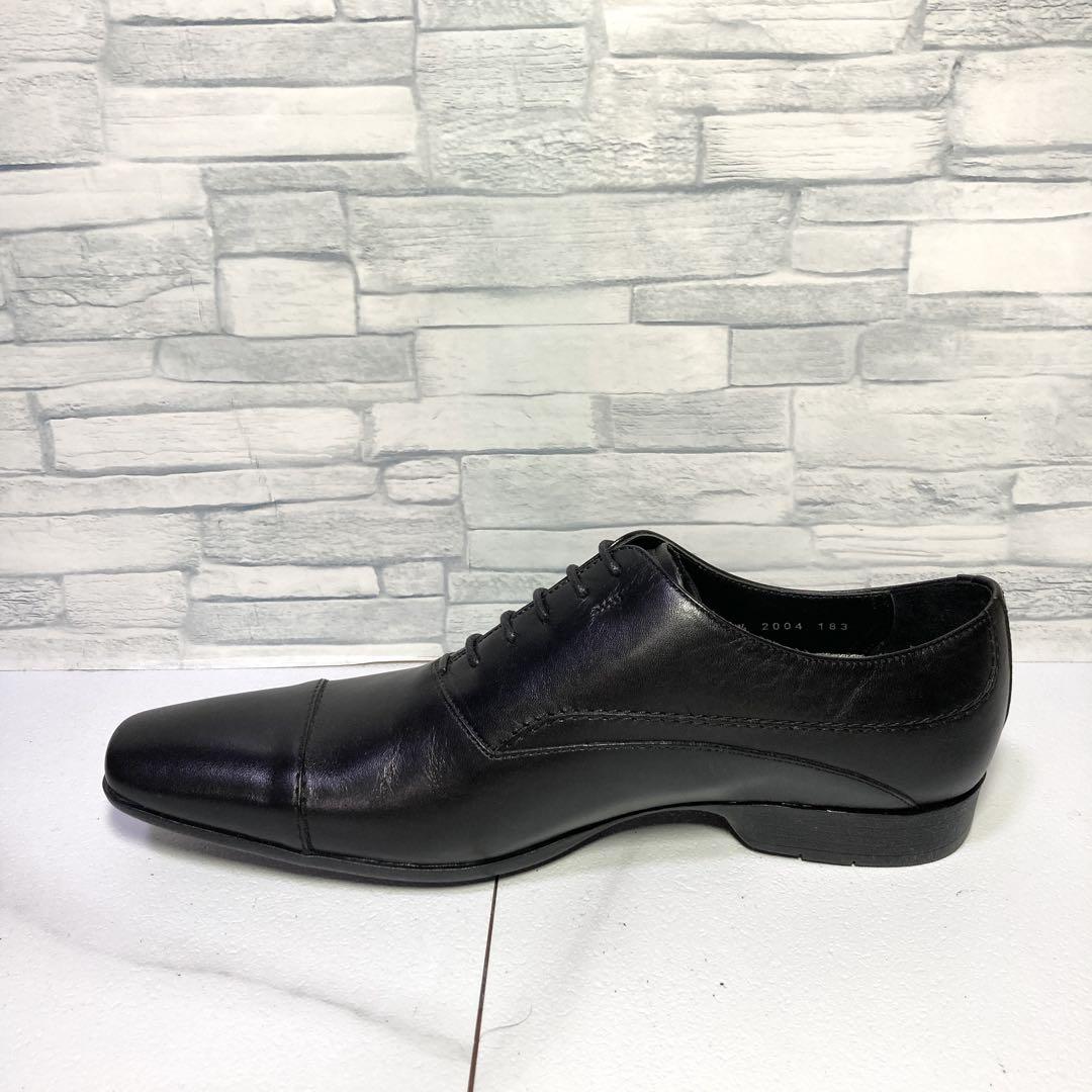 新品 キャサリンハムネット ビジネスシューズ ストレートチップ 黒 24.5