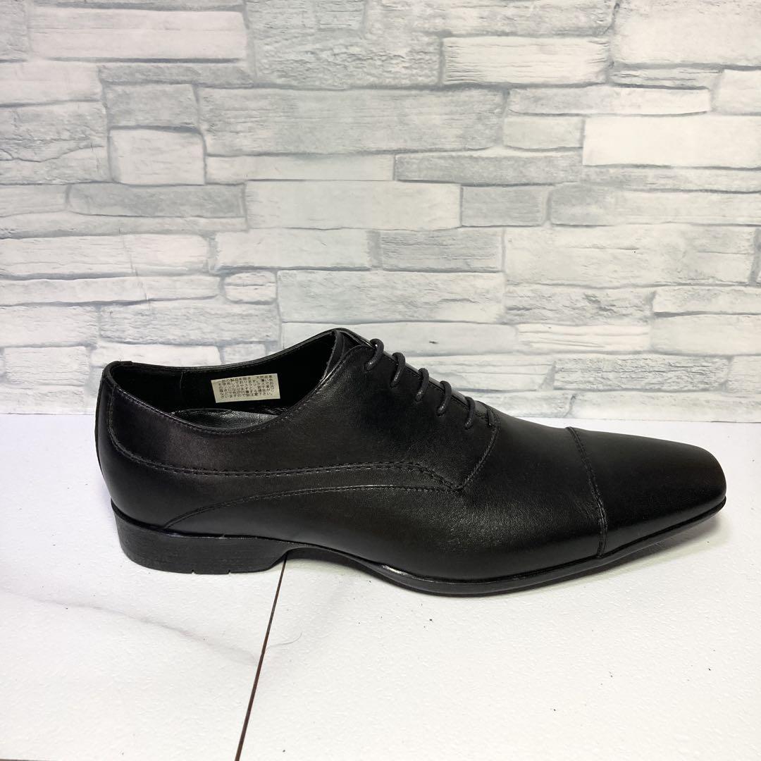 新品 キャサリンハムネット ビジネスシューズ ストレートチップ 黒 24.5