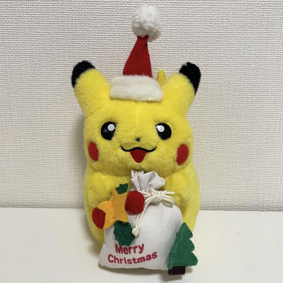 ポケモン　TOMY 初期　初代　サンタ　ぬいぐるみ　ピカチュウ　クリスマス