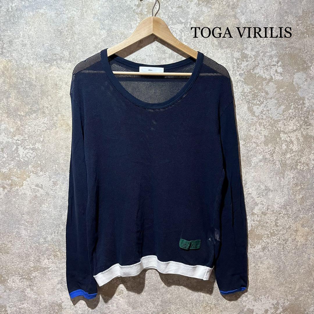 TOGA VIRILIS トーガビリリース メッシュカットソー ロンTロンＴ