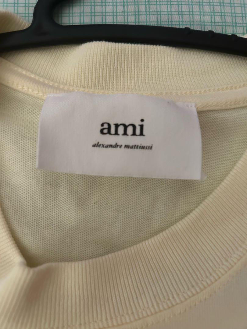 ami paris イエロー Ami de Cœur Tシャツ XS